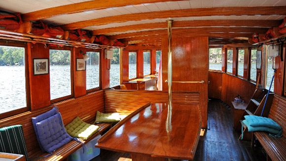 Interior looking towards the bow