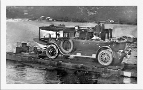 Reliance ferries the first car to drive to Gosford (a 1923 Buick) 1925